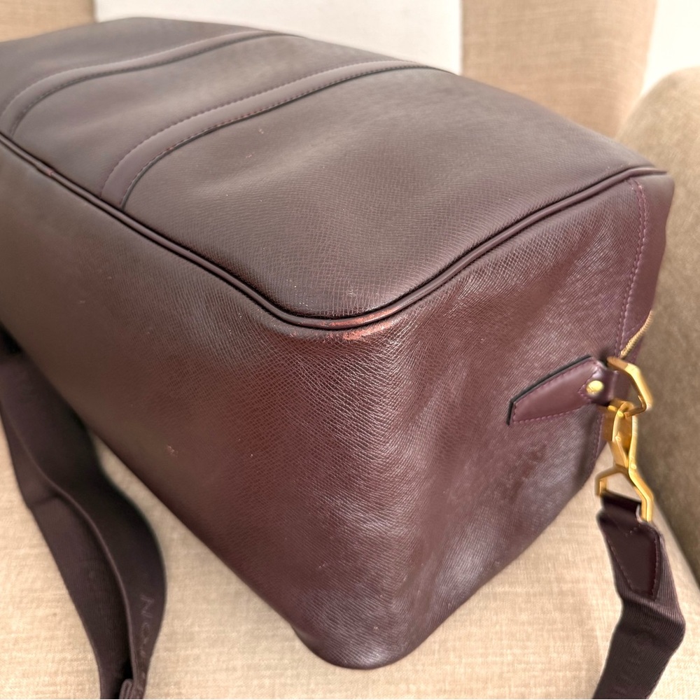 Authentic LOUIS VUITTON Taiga Kendall PM burgundy leather unisex travel bag - Picture 14 of 16